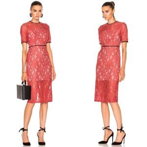 ALEXIS- Remi Dress in Salmon Pink Lace Size Medium